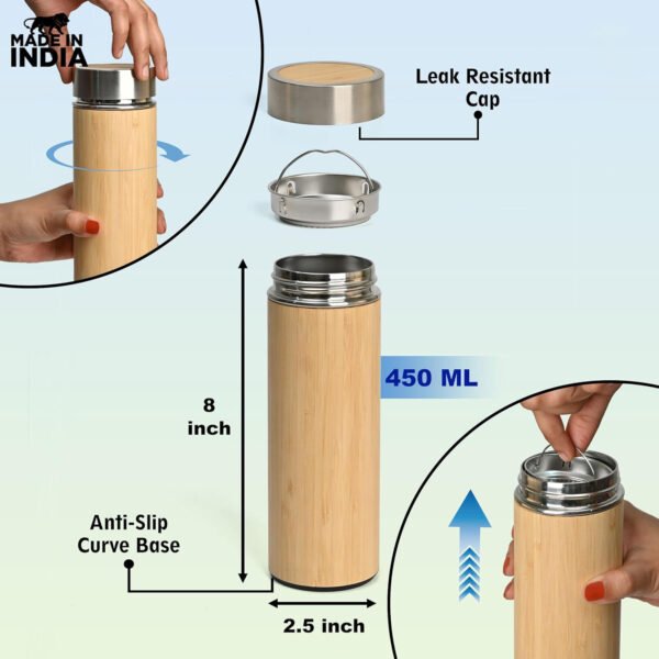 Bamboo Water Bottle - Image 4