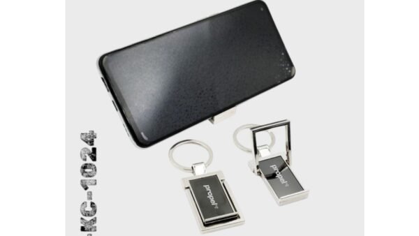 Mobile Stand with Metal Keychain